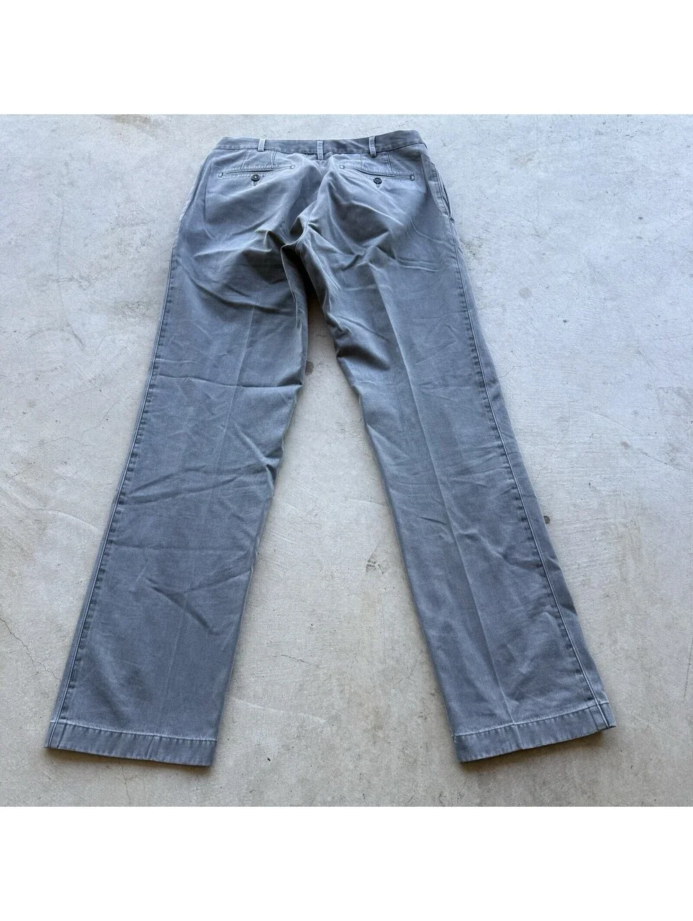 Peter Millar Pants Mens 34x30 Gray Pima Cotton Chino Straight Leg Casual Golf